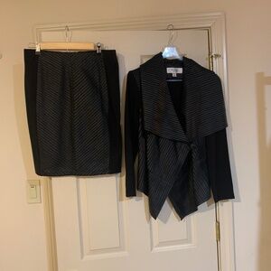 Colleen Lopez Black Skirt Suit sz M